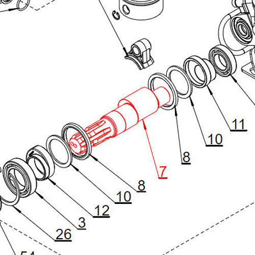 Agromehanika Osovina Pumpe BM 105/20