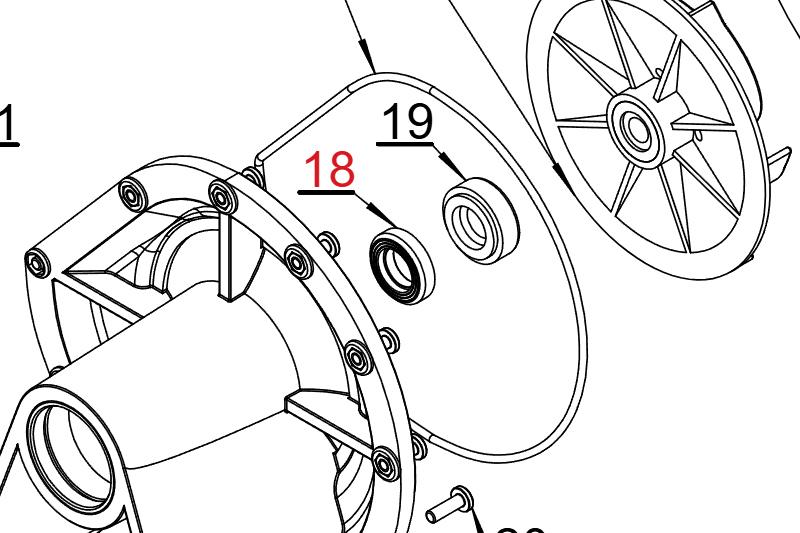 Agromehanika platna grafitnog semeringa za C200 pumpe