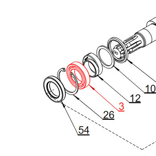 Agromehanika Prednji Ležaj Pumpe BM 105/20