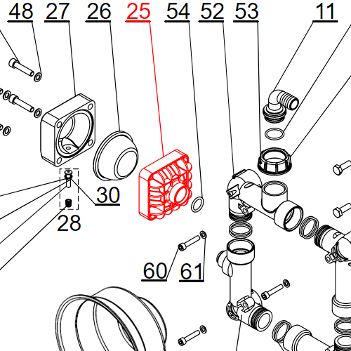 Agromehanika Dno Vazdušne Komore Pumpe BM 150/20
