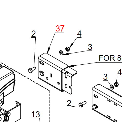 Držač sekcija PR 10 PR10ECF-5EC+2F.R.