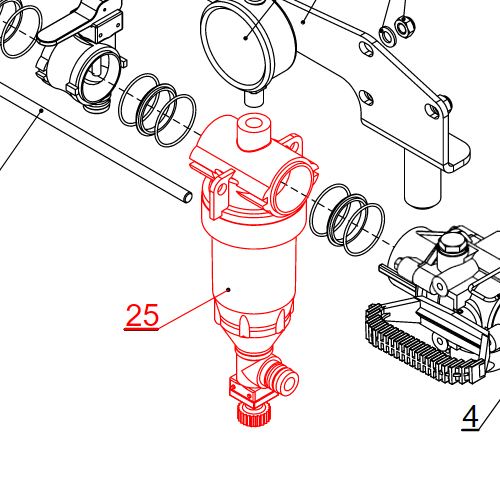 Filter samočisteći - komplet PR3BF