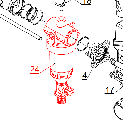 Filter samočisteći - komplet PR3ECF