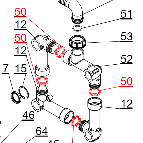 Agromehanika Gumica Kolektora Pumpe BM 150/20