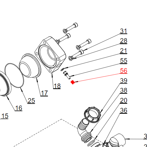 Agromehanika Kapica Ventila Pumpe BM 105/20