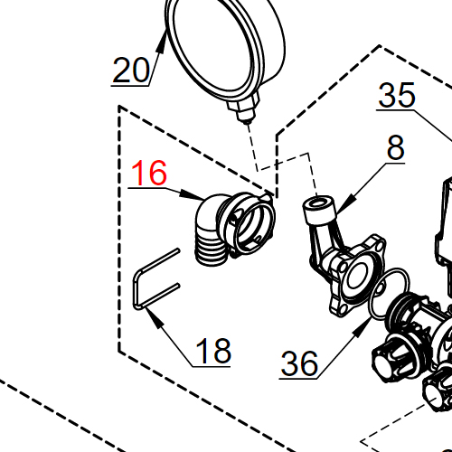 Koleno fi25 T4 F PR10ECF-5EC+2F.R.