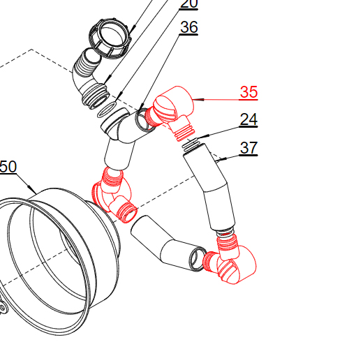 Agromehanika Vezno Koleno Pumpe BM 105/20