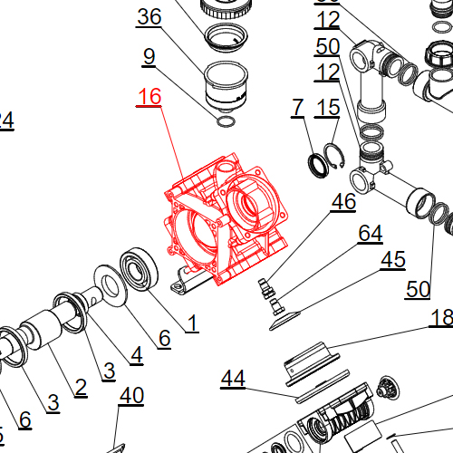 Agromehanika Kućište Pumpe BM 150/20