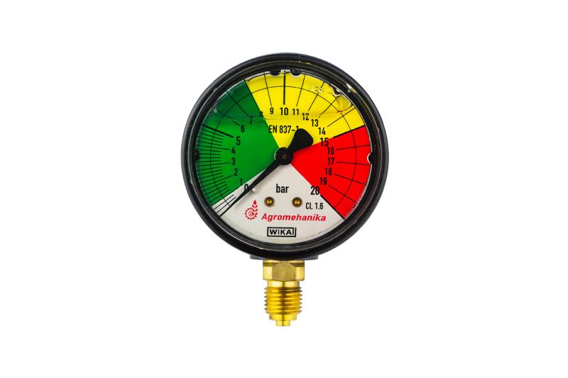 Manometar 0-20 bar Ø63 za prskalice
