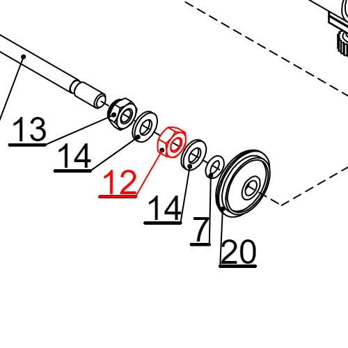 Matica M10 (A2) DIN 934 PR3ECF