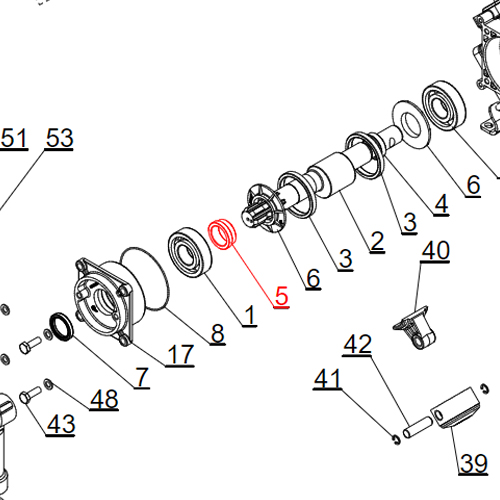 Agromehanika Odstojna Čaura Prednja Pumpe BM 150/20