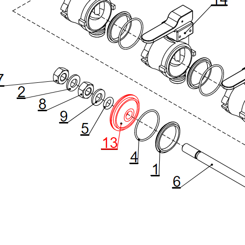 Metalni prsten osovine fi39 PR3CF