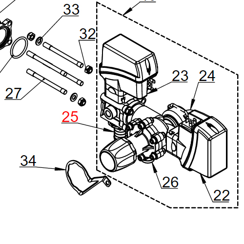 Nastavak povrat A25 M PR10ECF-5EC+2F.R.
