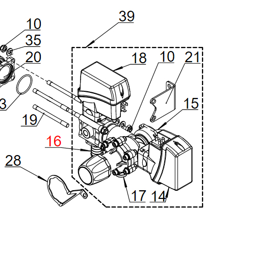 Nastavak - povratni A25 M PR10ECFM-5EC+2F.R.