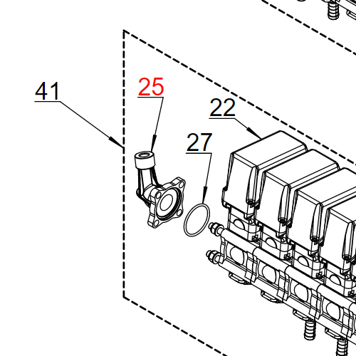 Nosač manometra PR10ECFM-5EC+2F.R.