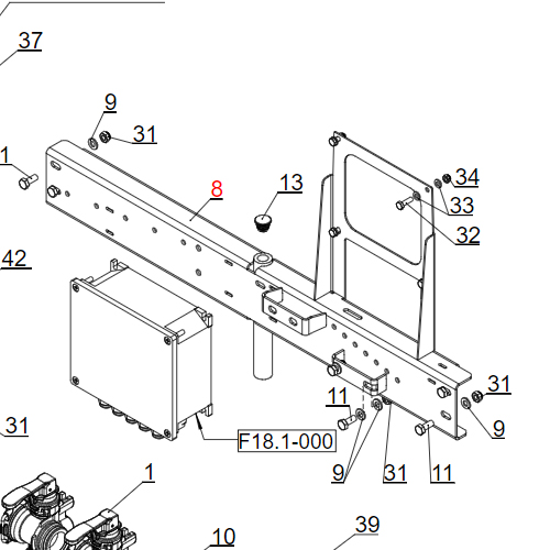 Nosač regulatora PR10ECFM-5EC+2F.R.