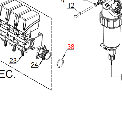Oring fi 36,50 x fi 3,75 PR10ECFM-5EC+2F.R.