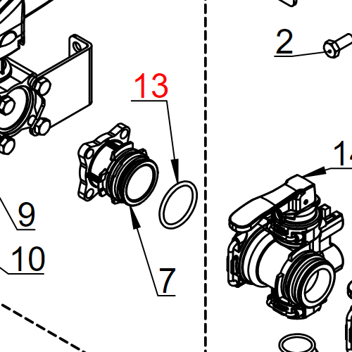 Oring fi36,10xfi3,53 (T5) VITON PR10ECF-5EC+2F.R.