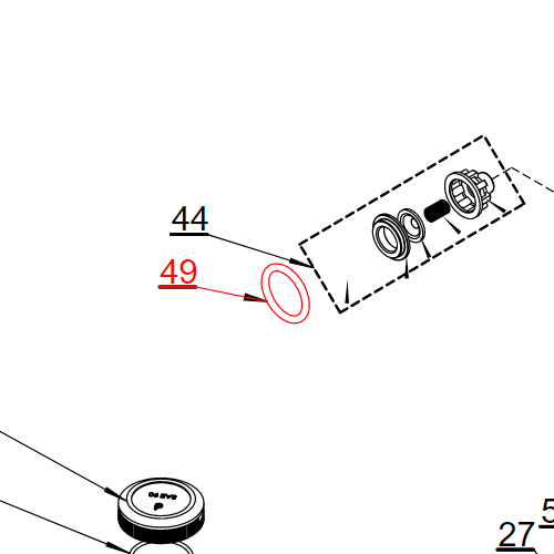 Agromehanika O-ring Ventila fi48 x fi37 x 5,5 Pumpe BM 105/20
