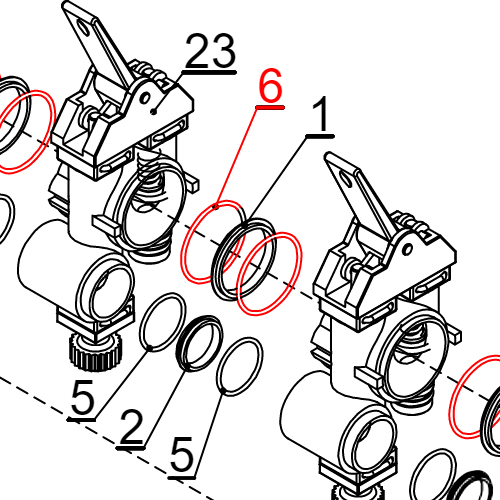 Oring sekcija fi39,3xfi35,7x1, 8