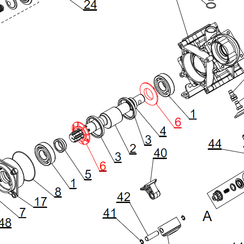 Agromehanika Distancer fi84 / fi44,5 x 10 Pumpe BM 150/20