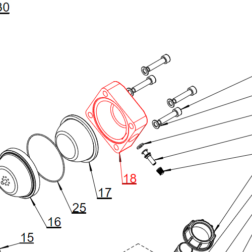 Agromehanika Poklopac Kućišta Vazdušne Komore Pumpe BM 105/20