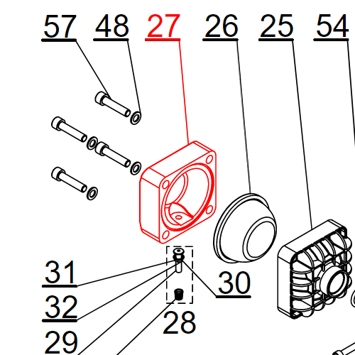 Agromehanika Poklopac Komore Pumpe BM 150/20