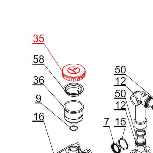 Agromehanika Poklopac Uljnog Lončeta Pumpe BM 150/20
