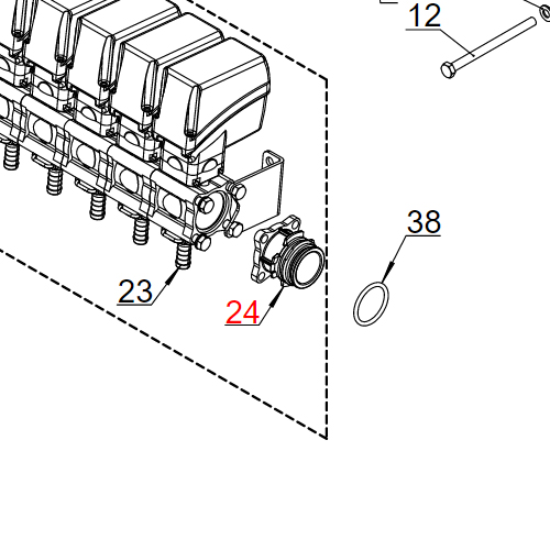 Prirubnica T5-R PR10ECFM-5EC+2F.R.