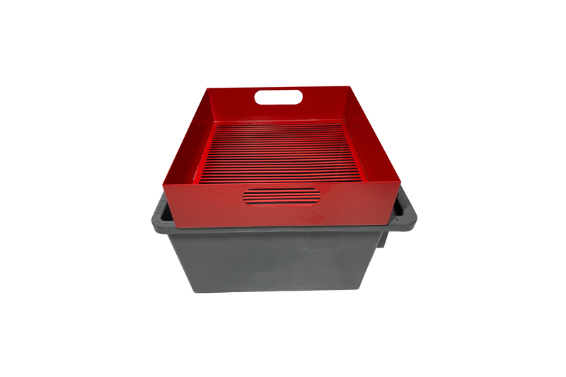 Feucht Obsttechnik sito za sortiranje jezgra 8 mm sa kutijom 40 L