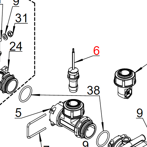 Senzor protoka PR10ECFM-5EC+2F.R.