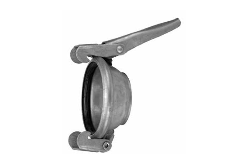 Sirovi ženski priključak (crni) Ø 100 + O-ring – Predviđen za varenje