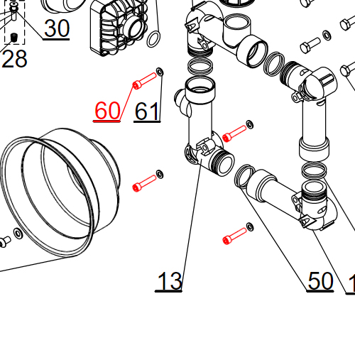 Agromehanika Šraf M8 x 40 DIN 912 Pumpe BM 150/20