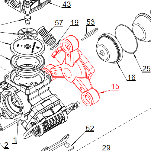 Agromehanika Kućište Vazdušne Komore Pumpe BM 105/20
