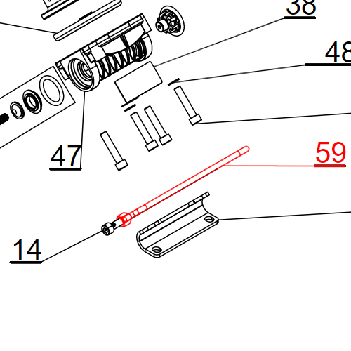 Agromehanika Uzengija M10 x 237 Pumpe BM 150/20
