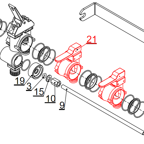 Ventil razvodni PR3ECF