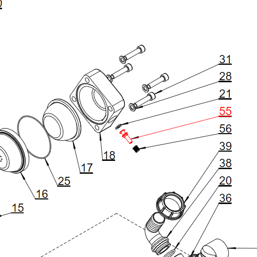 Agromehanika Ventil Vazdušne Komore Pumpe BM 105/20