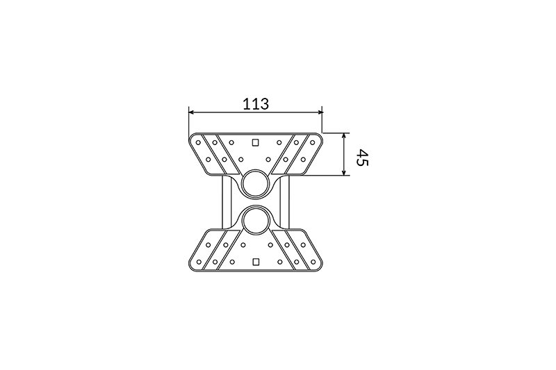 Arno Magnum 113 × 45 – spojnica za zatezanje mreže