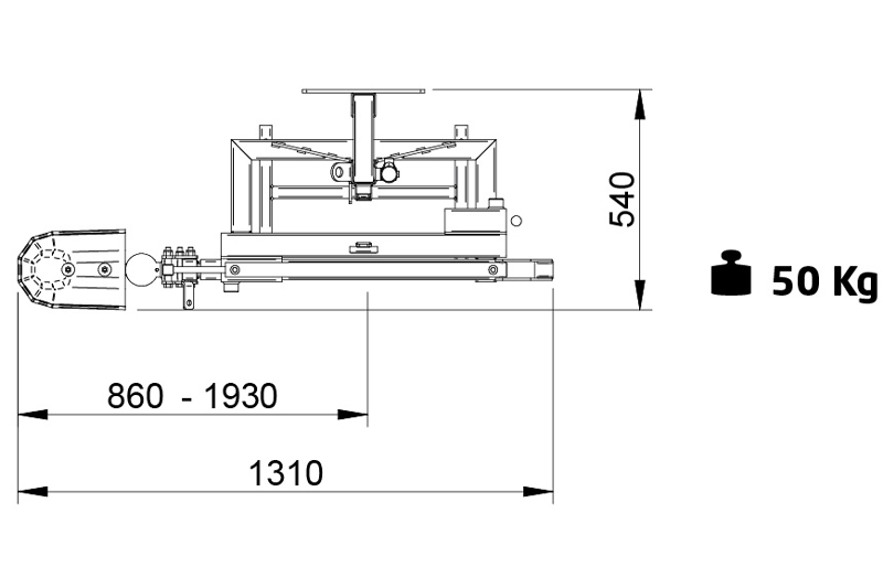 Orizzonti Ariete 1 - 50 prskalica za herbicidni pojas