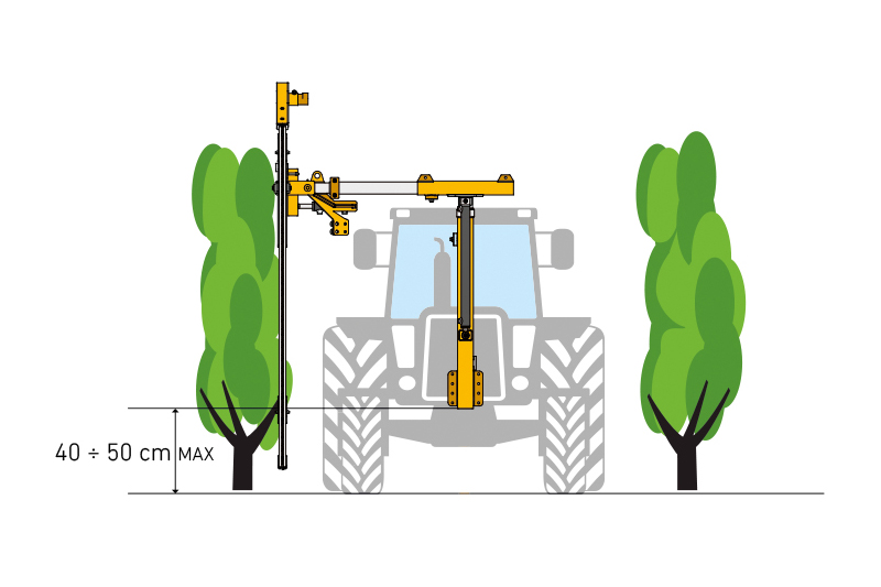 Orizzonti ECO 200 - trimer za mašinsko orezivanje vinograda