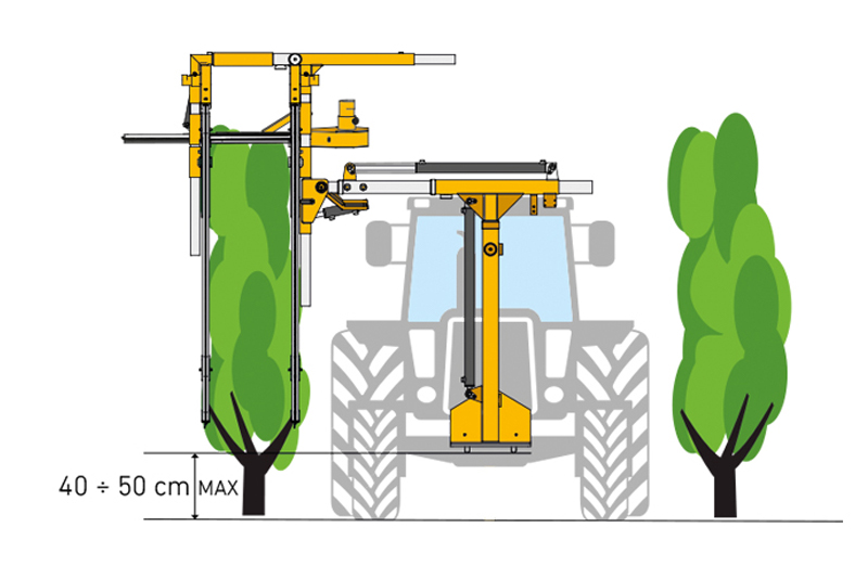 Orizzonti CFU 500 - trimer za mašinsko orezivanje vinograda 4+1