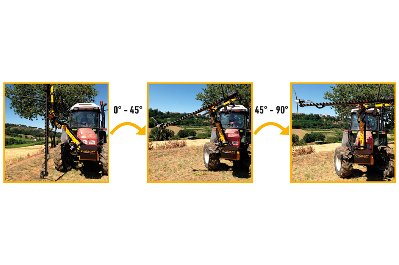 Orizzonti CM 200 - trimer za mašinsko orezivanje vinograda 3+1 