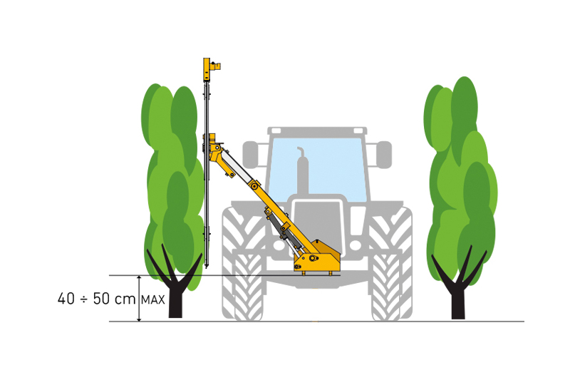 Orizzonti CM 200 - trimer za mašinsko orezivanje vinograda 3+1 